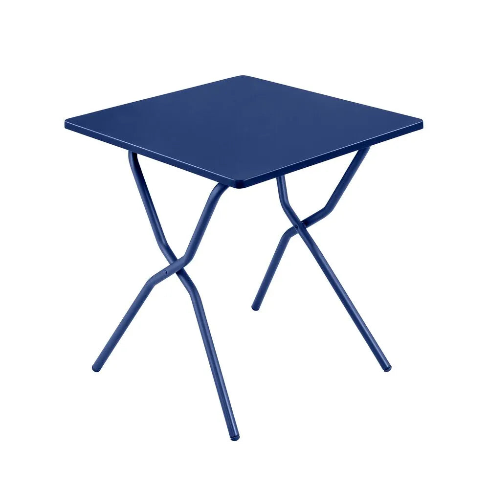 Table de jardin pliante Balcony Acier Bleu