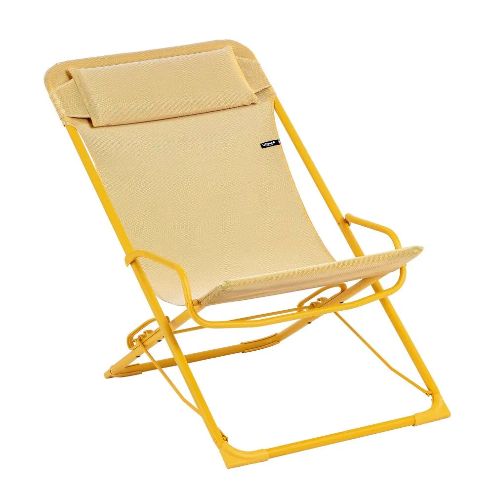 Transat pliants multi-positions Jaune Miel