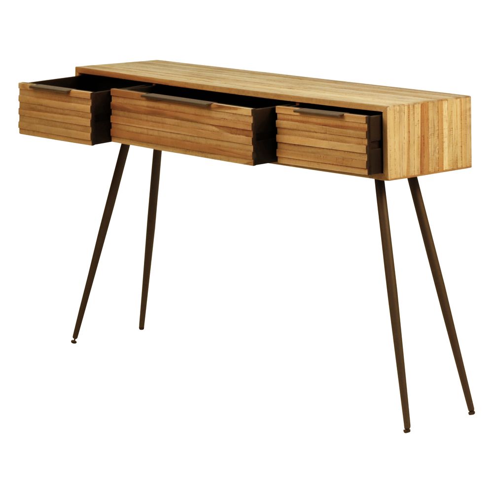 Console teck recyclé 120cm